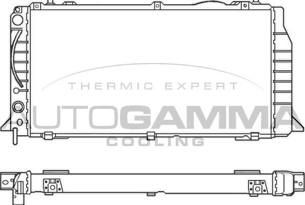 Autogamma 100048 - Радіатор, охолодження двигуна autocars.com.ua