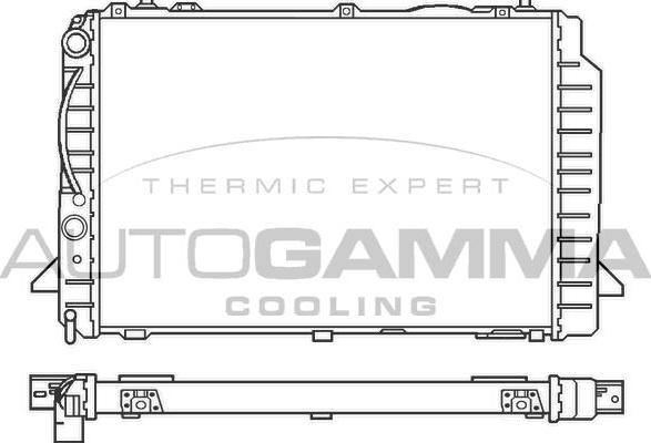 Autogamma 100052 - Радіатор, охолодження двигуна autocars.com.ua