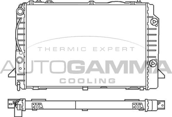 Autogamma 100053 - Радіатор, охолодження двигуна autocars.com.ua