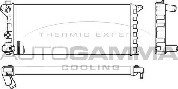 Autogamma 100078 - Радиатор, охлаждение двигателя autodnr.net