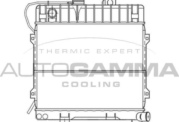 Autogamma 100088 - Радіатор, охолодження двигуна autocars.com.ua
