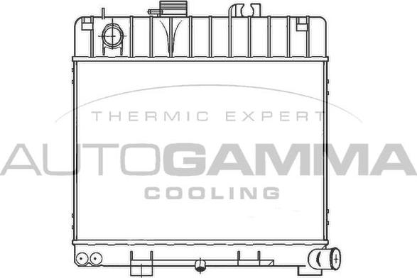 Autogamma 100090 - Радіатор, охолодження двигуна autocars.com.ua