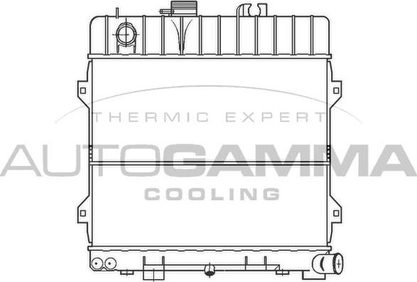 Autogamma 100092 - Радіатор, охолодження двигуна autocars.com.ua