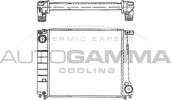 Autogamma 100097 - Радіатор, охолодження двигуна autocars.com.ua