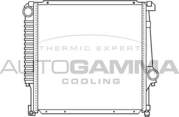 Autogamma 100099 - Радіатор, охолодження двигуна autocars.com.ua