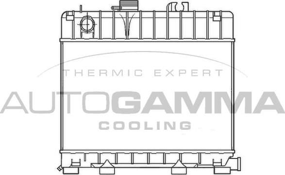 Autogamma 100112 - Радіатор, охолодження двигуна autocars.com.ua