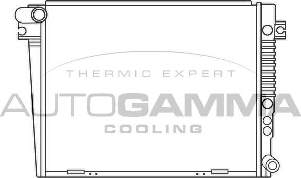 Autogamma 100123 - Радіатор, охолодження двигуна autocars.com.ua