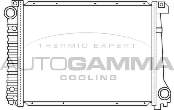Autogamma 100130 - Радіатор, охолодження двигуна autocars.com.ua