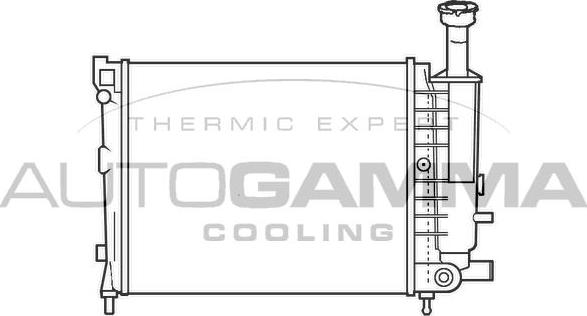 Autogamma 100148 - Радіатор, охолодження двигуна autocars.com.ua
