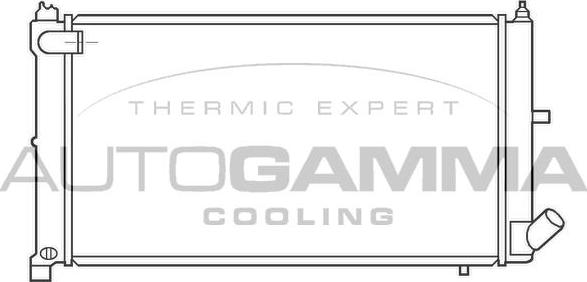Autogamma 100167 - Радіатор, охолодження двигуна autocars.com.ua