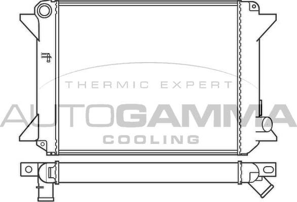 Autogamma 100168 - Радіатор, охолодження двигуна autocars.com.ua