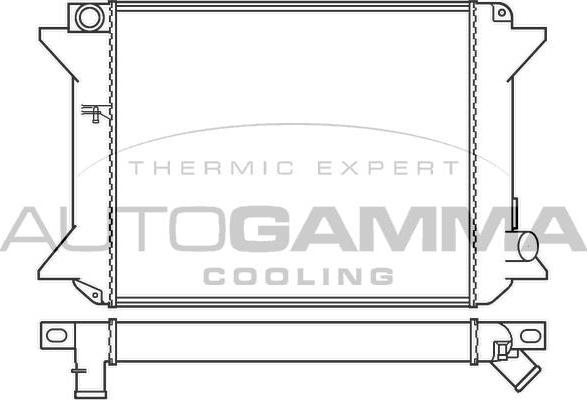 Autogamma 100171 - Радіатор, охолодження двигуна autocars.com.ua