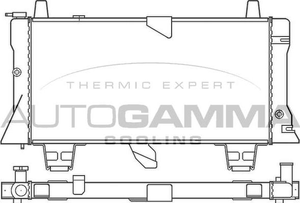 Autogamma 100179 - Радіатор, охолодження двигуна autocars.com.ua