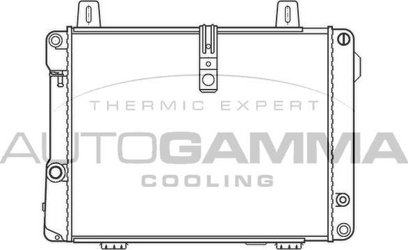 Autogamma 100182 - Радіатор, охолодження двигуна autocars.com.ua