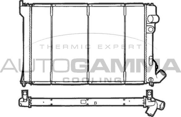 Autogamma 100211 - Радіатор, охолодження двигуна autocars.com.ua