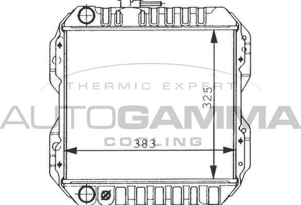 Autogamma 100241 - Радіатор, охолодження двигуна autocars.com.ua