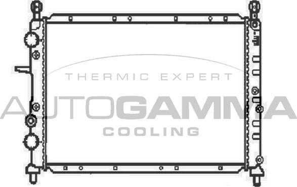 Autogamma 100266 - Радіатор, охолодження двигуна autocars.com.ua