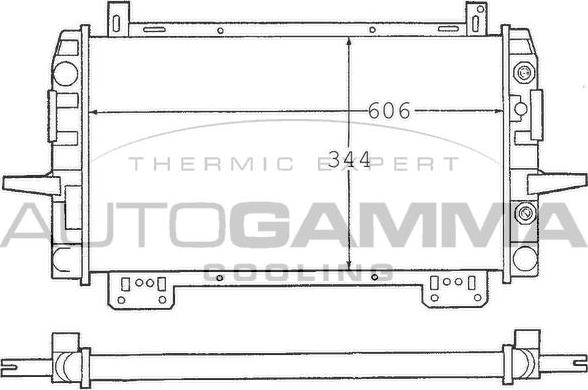 Autogamma 100379 - Радіатор, охолодження двигуна autocars.com.ua