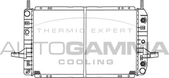 Autogamma 100380 - Радіатор, охолодження двигуна autocars.com.ua