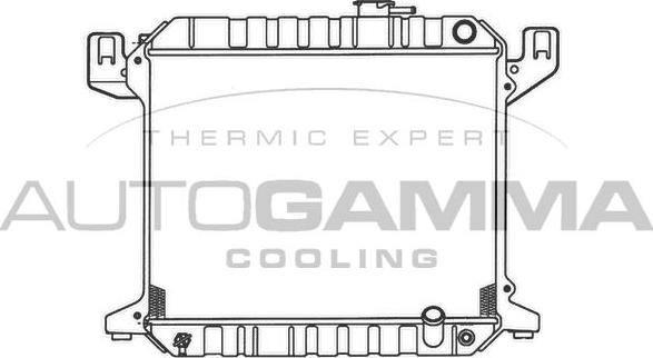 Autogamma 100398 - Радіатор, охолодження двигуна autocars.com.ua