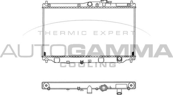 Autogamma 100406 - Радіатор, охолодження двигуна autocars.com.ua