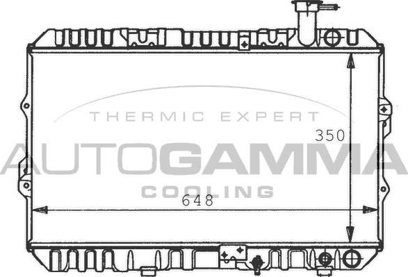 Autogamma 100418 - Радіатор, охолодження двигуна autocars.com.ua