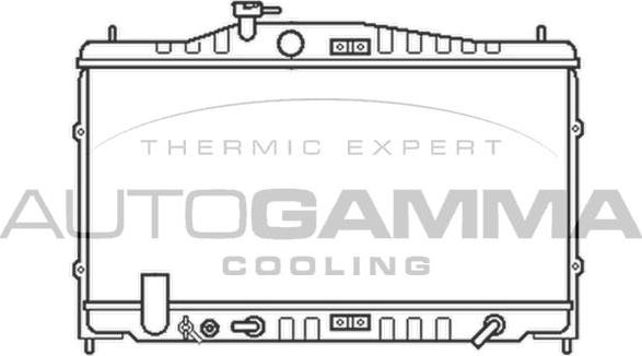 Autogamma 100427 - Радіатор, охолодження двигуна autocars.com.ua