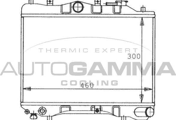 Autogamma 100481 - Радіатор, охолодження двигуна autocars.com.ua