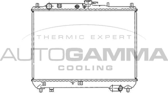 Autogamma 100489 - Радіатор, охолодження двигуна autocars.com.ua