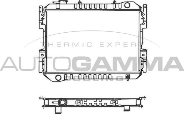 Autogamma 100509 - Радіатор, охолодження двигуна autocars.com.ua