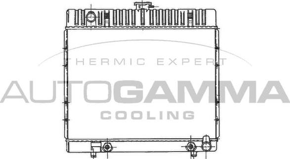 Autogamma 100533 - Радіатор, охолодження двигуна autocars.com.ua