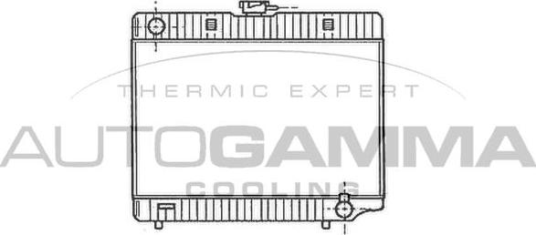 Autogamma 100534 - Радіатор, охолодження двигуна autocars.com.ua