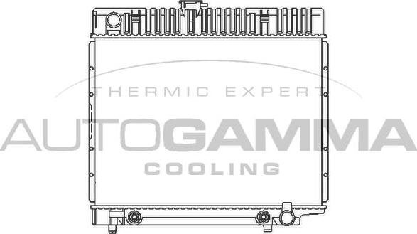Autogamma 100535 - Радіатор, охолодження двигуна autocars.com.ua