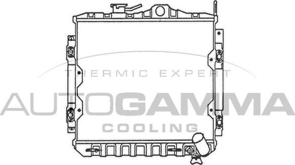 Autogamma 100568 - Радіатор, охолодження двигуна autocars.com.ua