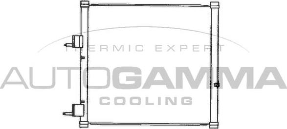 Autogamma 100573 - Конденсатор, кондиціонер autocars.com.ua