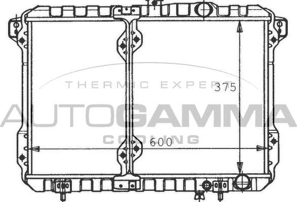 Autogamma 100581 - Радіатор, охолодження двигуна autocars.com.ua