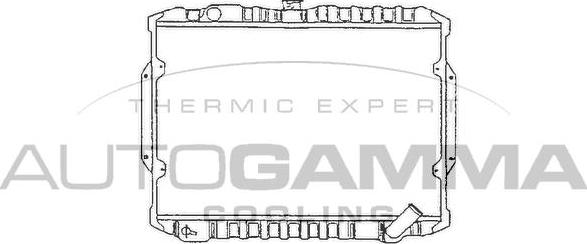 Autogamma 100587 - Радіатор, охолодження двигуна autocars.com.ua