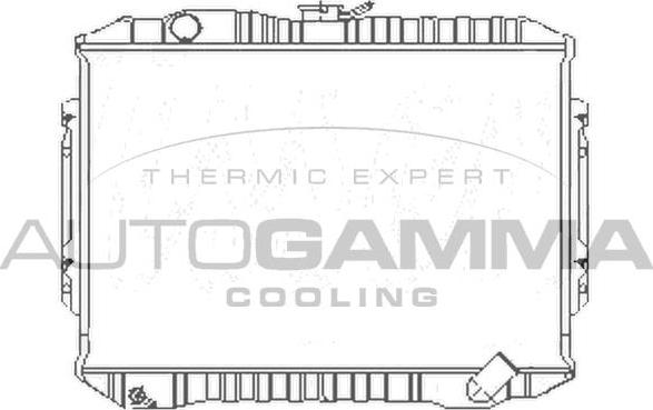 Autogamma 100593 - Радіатор, охолодження двигуна autocars.com.ua