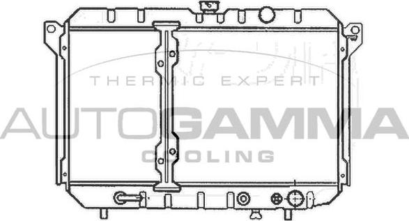 Autogamma 100599 - Радіатор, охолодження двигуна autocars.com.ua