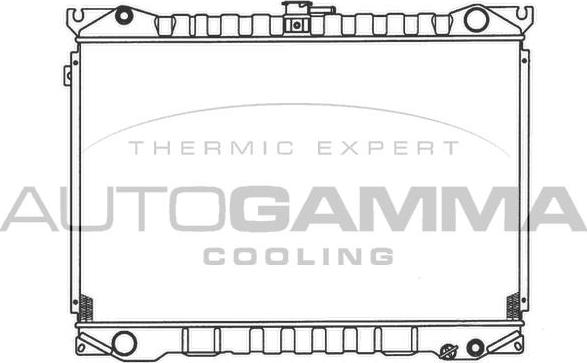 Autogamma 100610 - Радіатор, охолодження двигуна autocars.com.ua