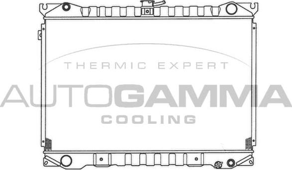 Autogamma 100611 - Радіатор, охолодження двигуна autocars.com.ua