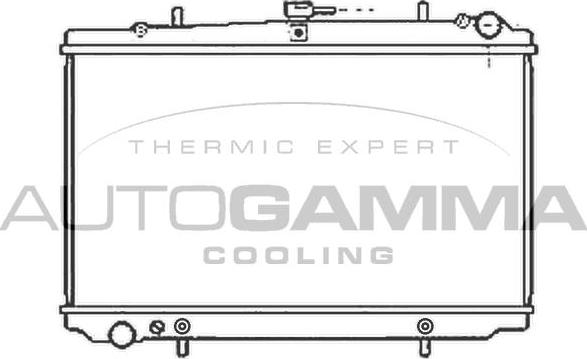 Autogamma 100623 - Радіатор, охолодження двигуна autocars.com.ua
