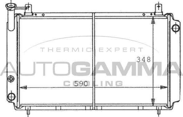 Autogamma 100647 - Радіатор, охолодження двигуна autocars.com.ua