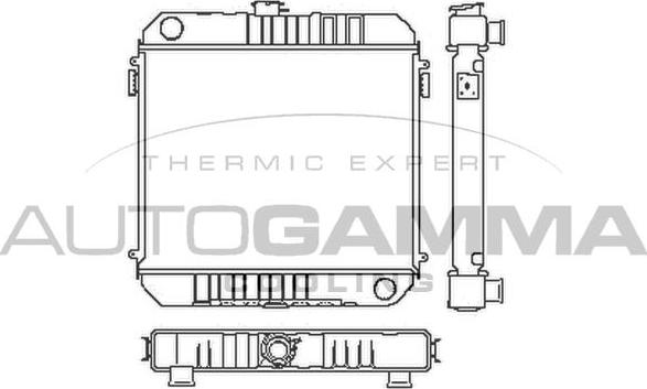 Autogamma 100659 - Радіатор, охолодження двигуна autocars.com.ua