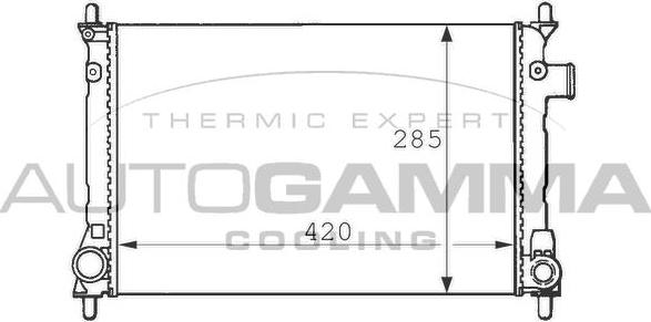 Autogamma 100683 - Радіатор, охолодження двигуна autocars.com.ua