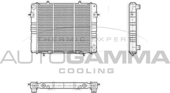 Autogamma 100698 - Радіатор, охолодження двигуна autocars.com.ua