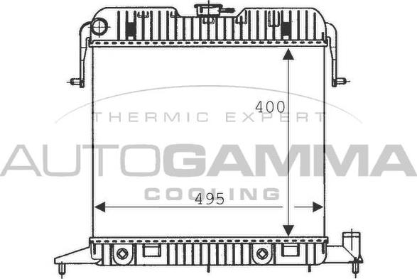 Autogamma 100710 - Радіатор, охолодження двигуна autocars.com.ua