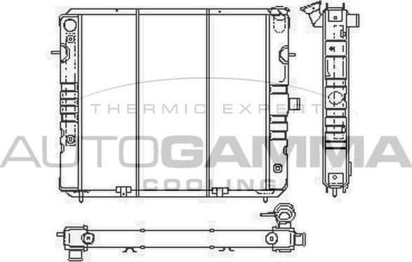 Autogamma 100721 - Радіатор, охолодження двигуна autocars.com.ua