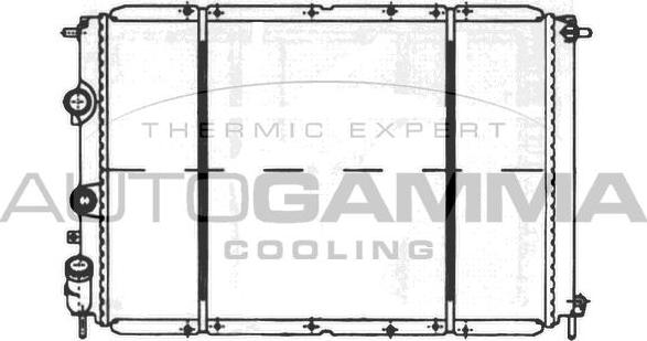 Autogamma 100905 - Радіатор, охолодження двигуна autocars.com.ua