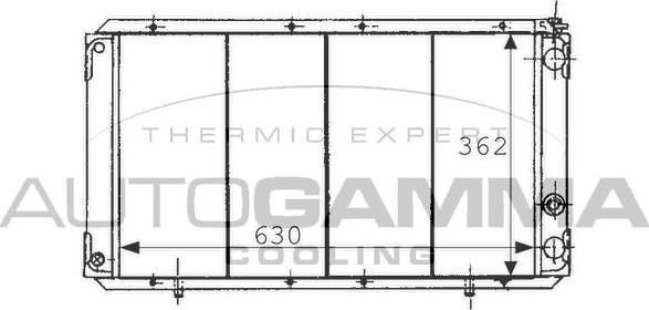 Autogamma 100914 - Радіатор, охолодження двигуна autocars.com.ua